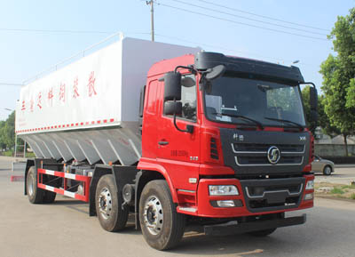 陜汽小三軸散裝飼料運(yùn)輸車